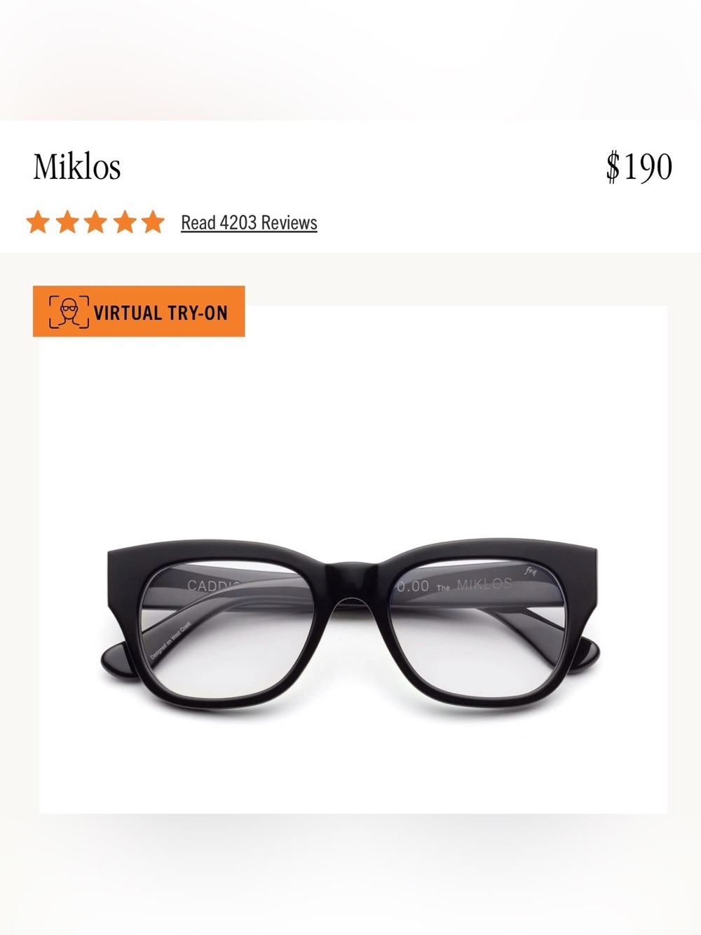 Caddis 2.0 progressive readers blue light matte black orig $190 glasses